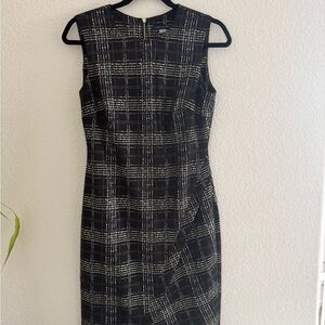 Elegant Black Plaid Women's Dress by Tommy Hilfiger